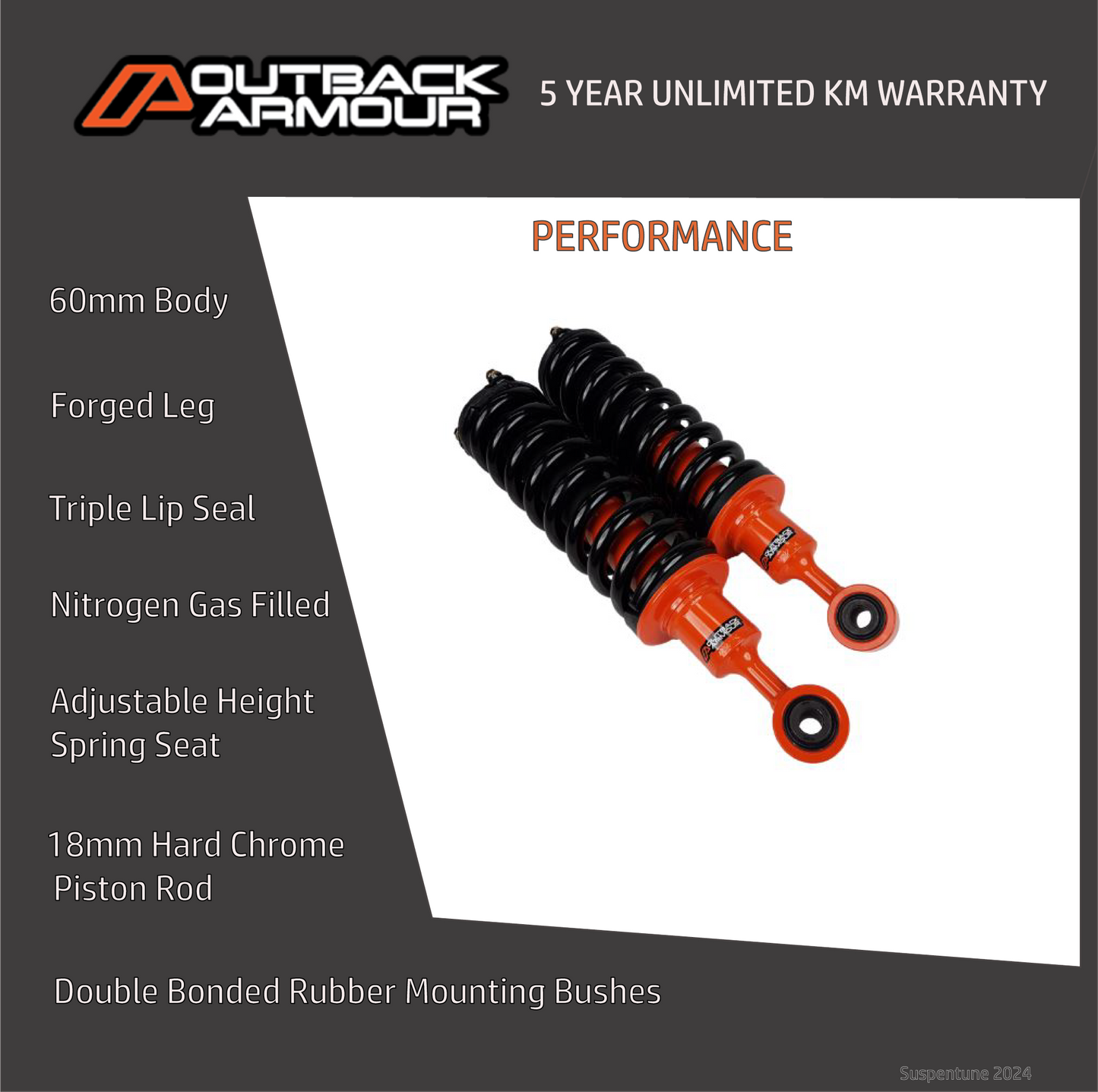 outback armour ranger px2 suspension lift kit
