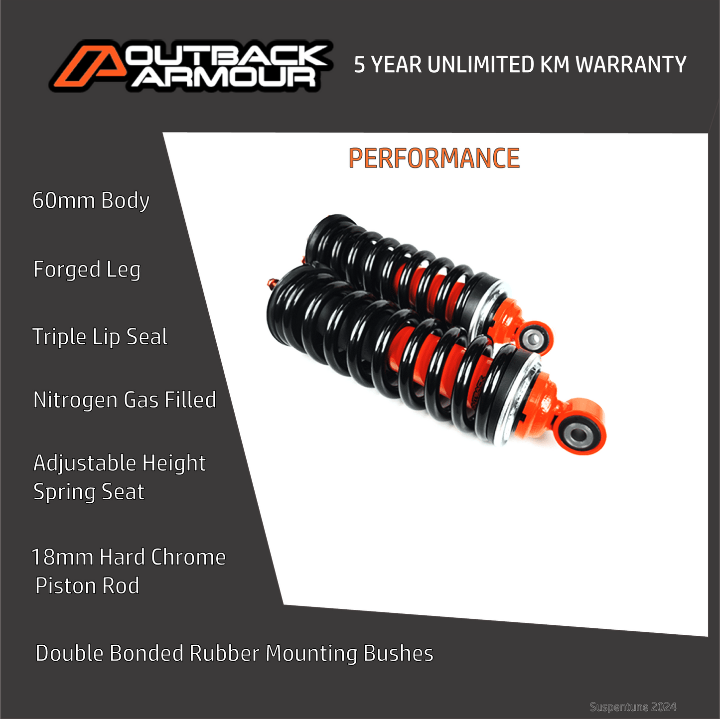 Outback Armour navara d40 v6 suspension Lift Kit