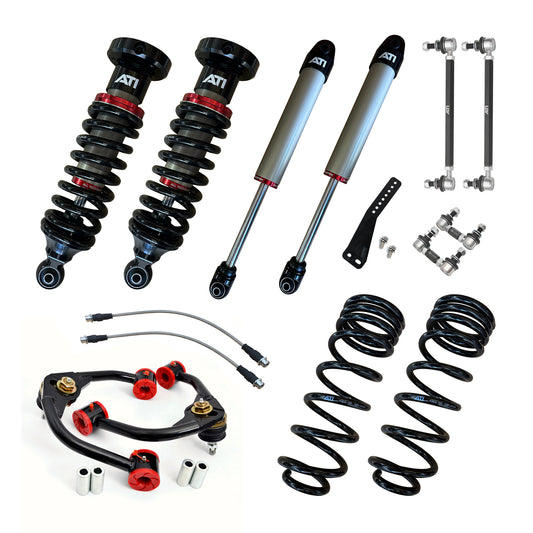 All Terrain Industries Performance Series Navara NP300 Levelling Lift Kit 4" Front 3" Rear Long Travel. Series 1 & 2