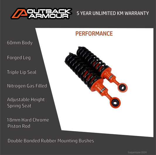 outback armour next gen ranger levelling lift kit