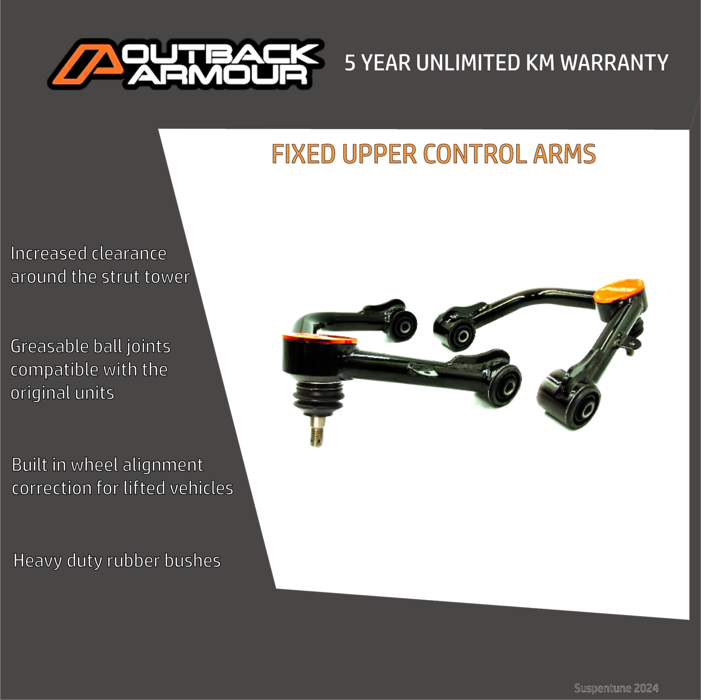 Outback Armour prado upper control arms