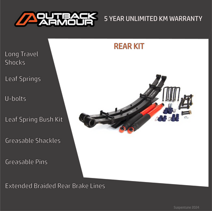 Nissan Navara D40 V9X 3.0L V6 4" Lift Kit